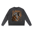 Mineral Wash Oversized Sweater - Tiger