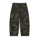 Camo Barrel Leg Cargo Pants - Old School Peonies