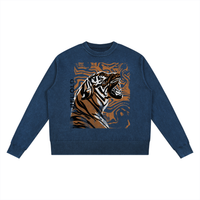 Mineral Wash Oversized Sweater - Tiger