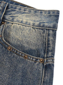 Vintage Wash Baggy Denim Shorts - Third Vision