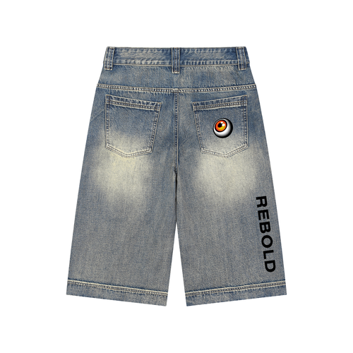 Denim,Cotton,baggy,streetwear,unisex,urban,eye,kitsune