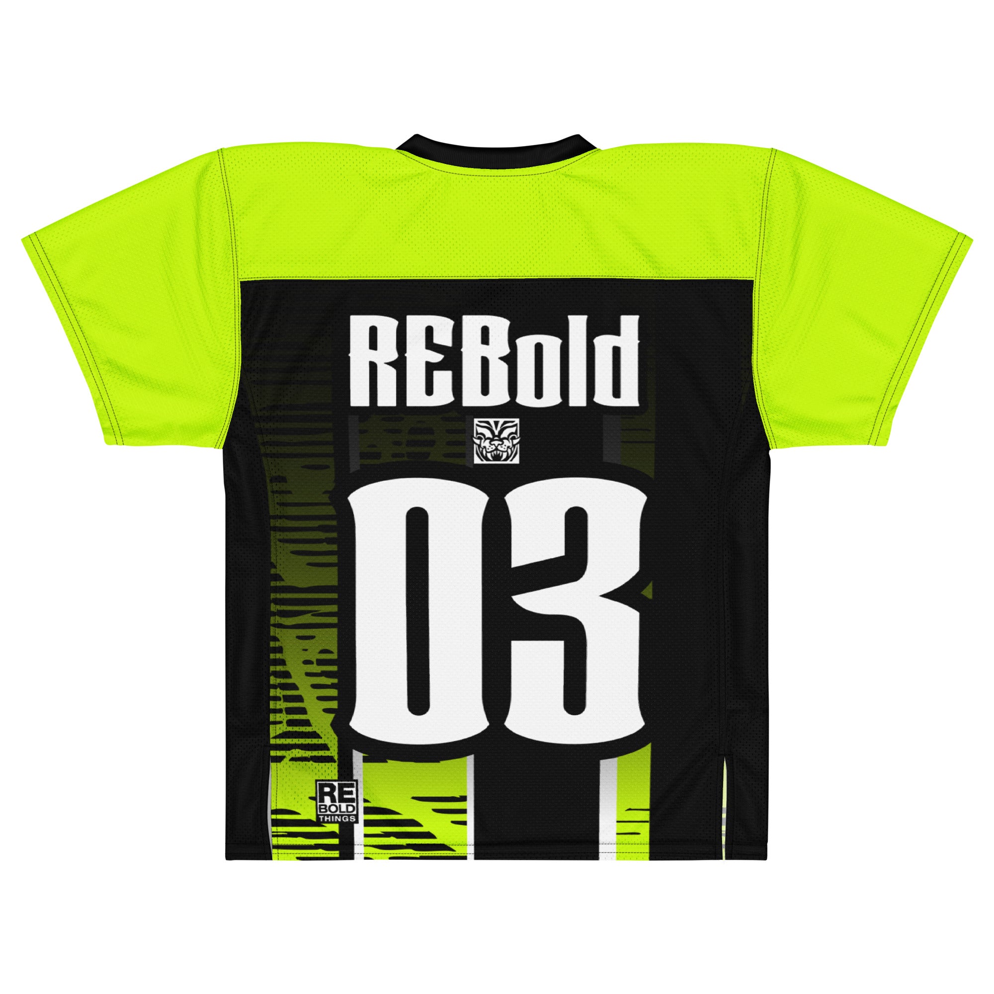 American football jersey - Black & Lime