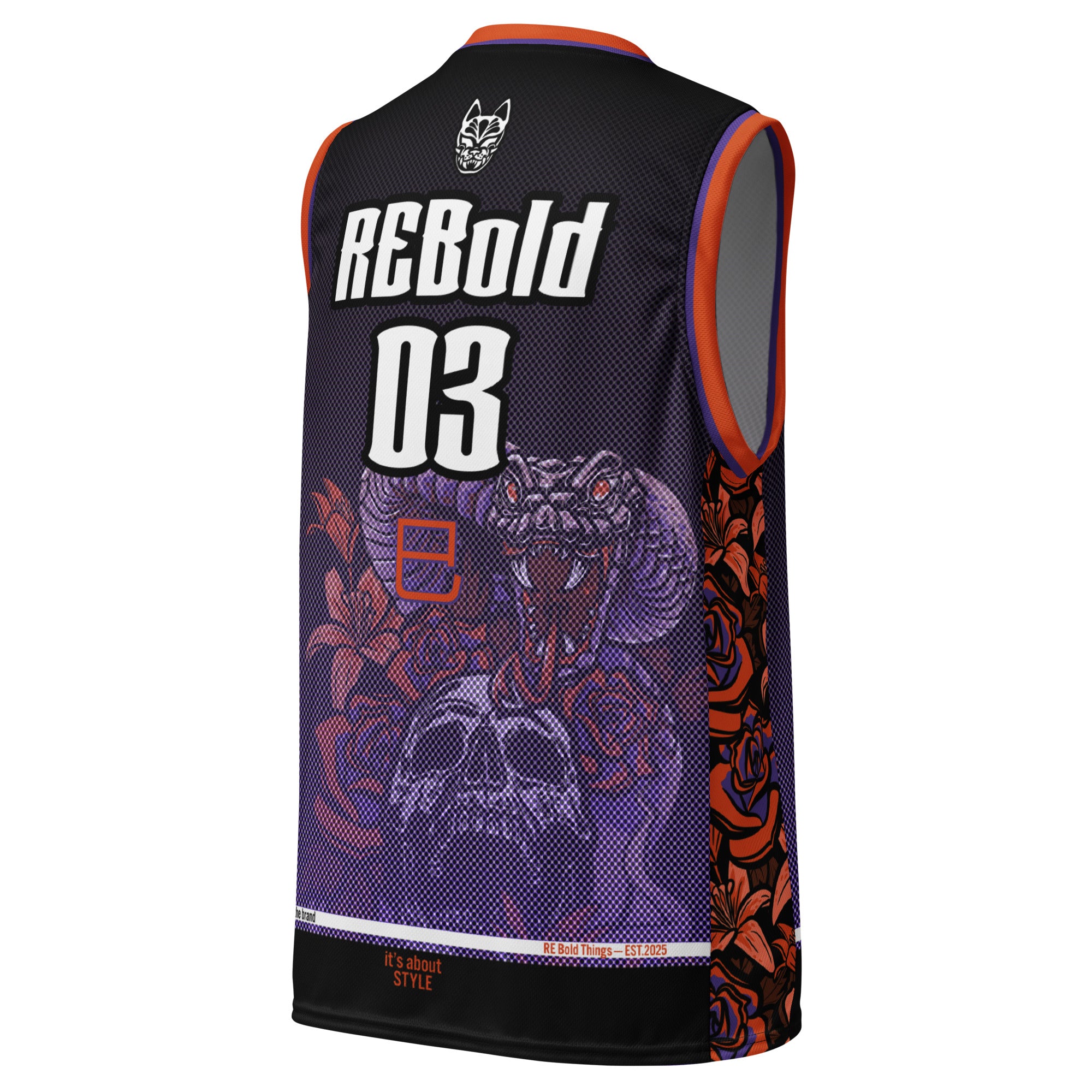 Recycled Basketball Jersey - Venomous Vibes