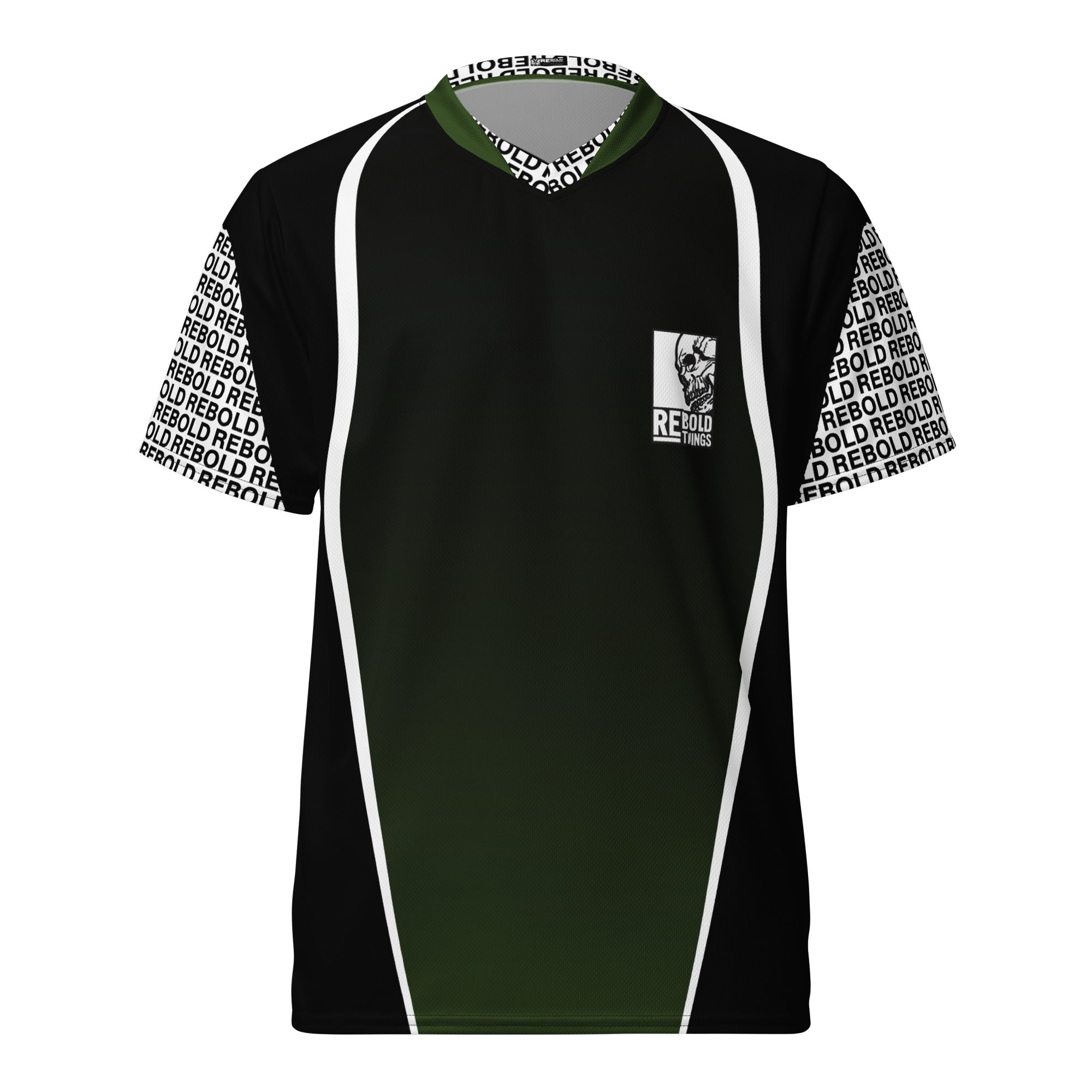 Recycled Sports Jersey - Black & Green