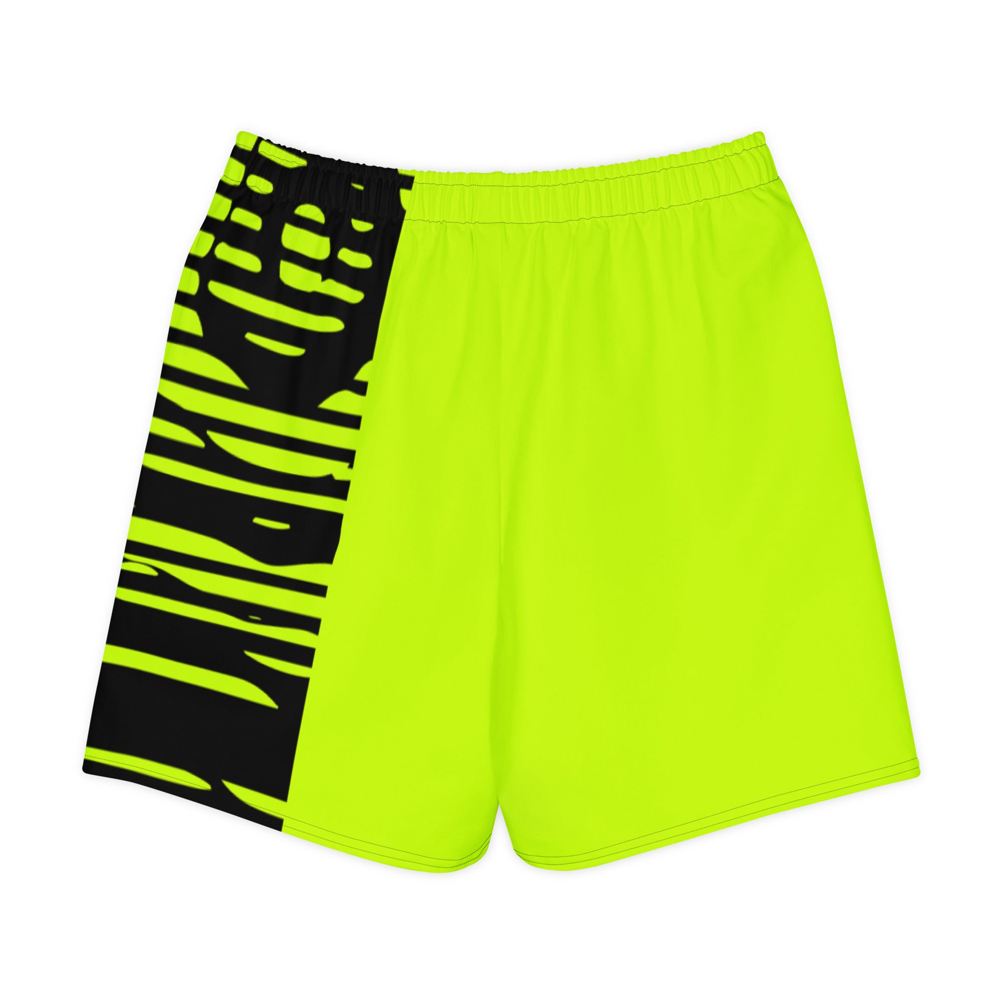 Cotton Shorts - Lime & Black