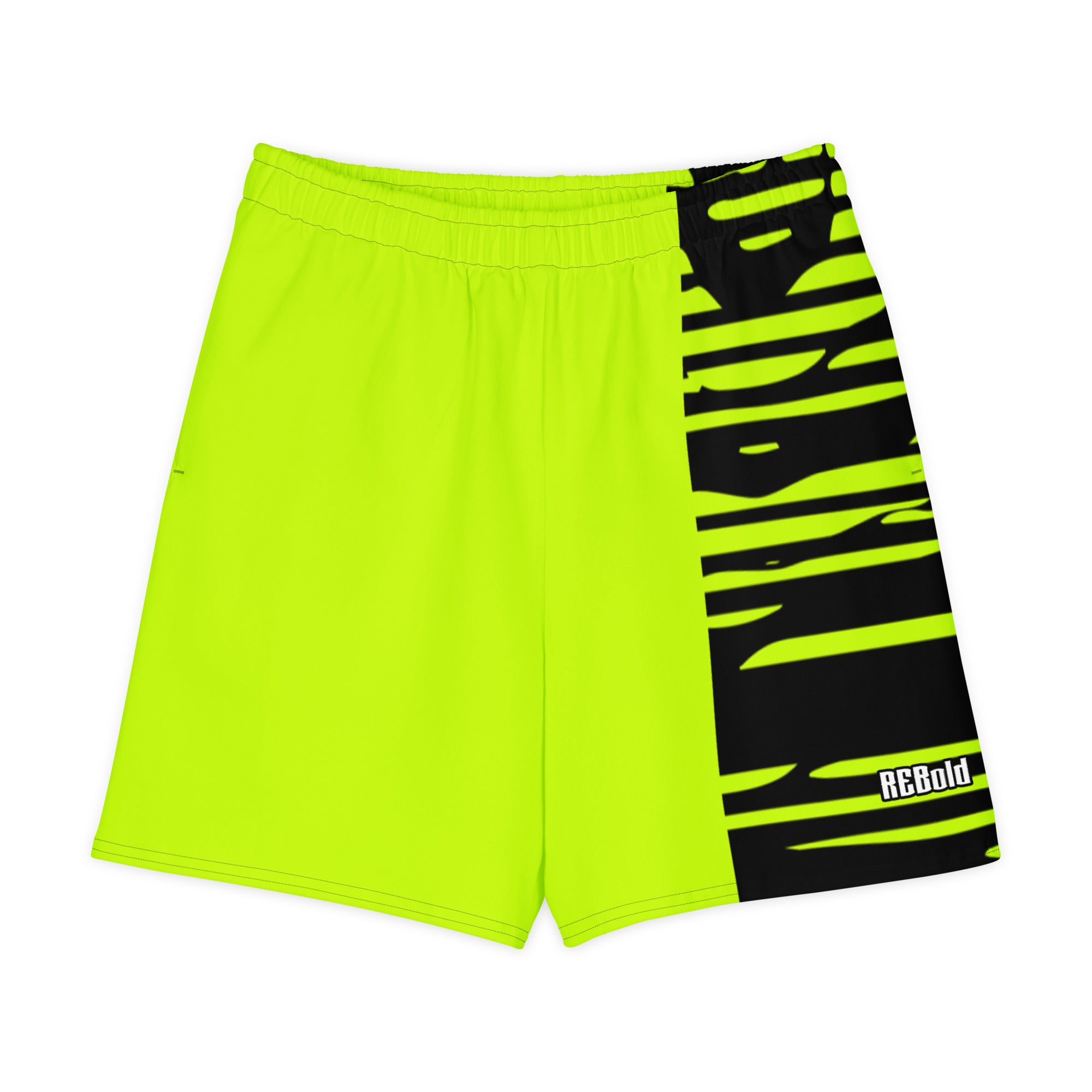 Cotton Shorts - Lime & Black
