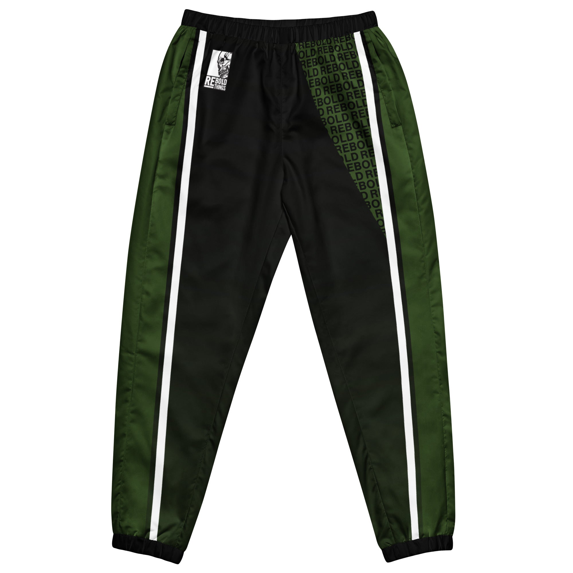 Track Pants - Black & Green