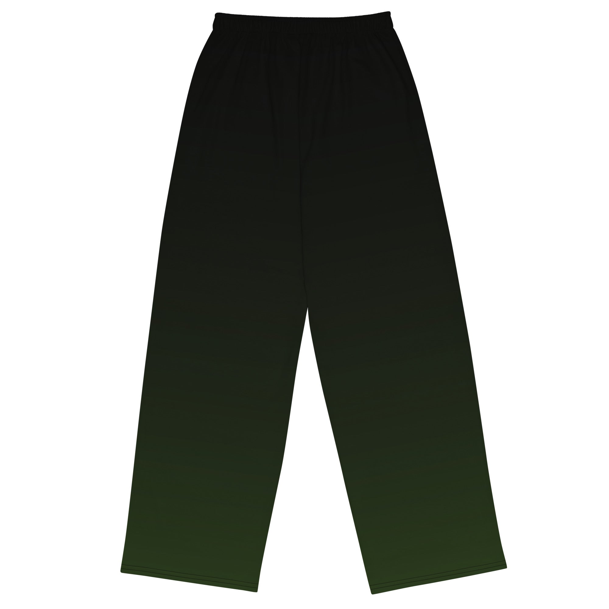 Wide-leg Pants - Black & Green