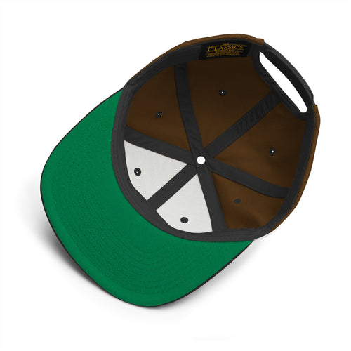 Gorra Snapback con logotipo Kitsune bordado y camuflaje verde 