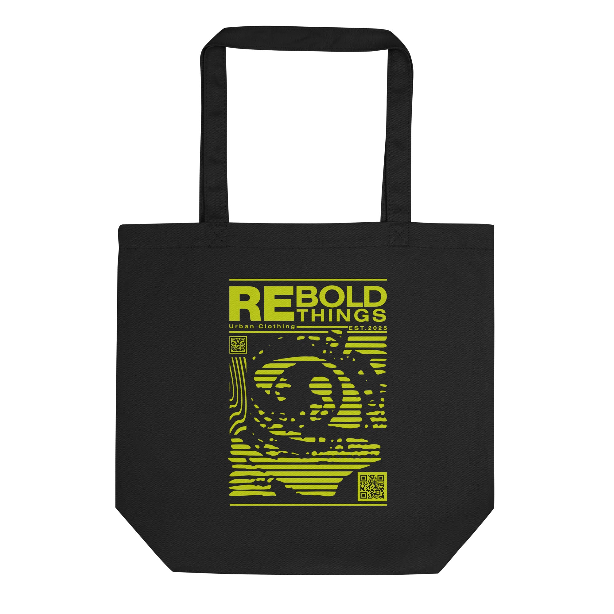 Organic Cotton Tote Bag - Halftone Eye Graphic
