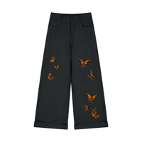 Women’s Tencel Wide Leg Pants - Butterfly Vibes