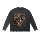 Oversized Washed Sweater - Tiger