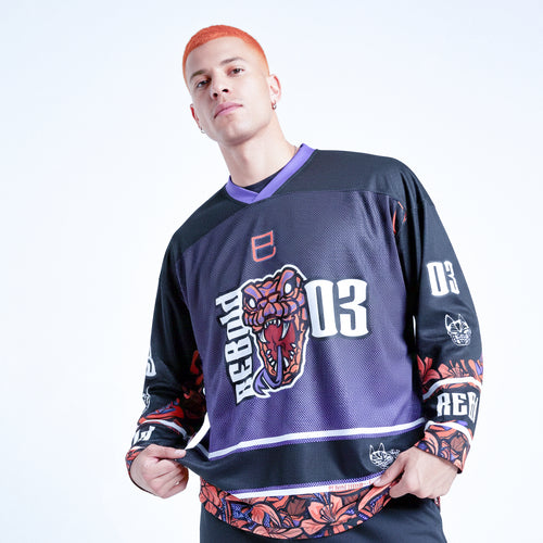 Camiseta reciclada de aficionado al hockey - Vibras venenosas 