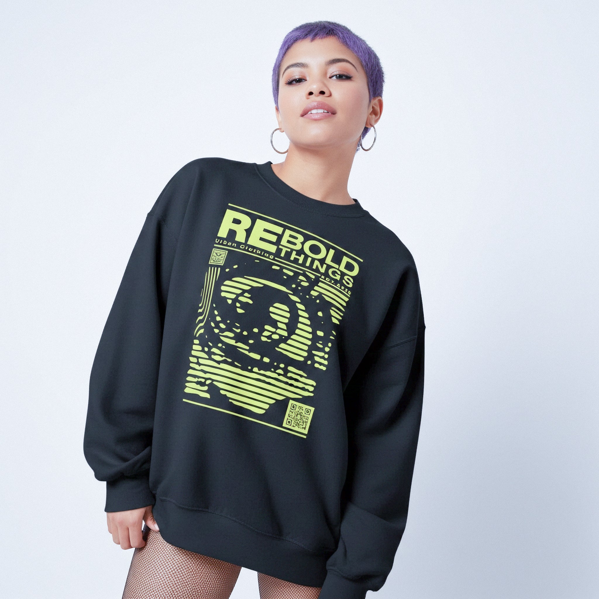 Sweatshirt - Halftone Eye Graphic