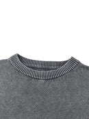 Mineral Wash Oversized Sweater - Tiger