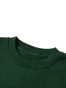 Boxy Fleece Sweatshirt - Tiger in Chrysanthemum Blossom