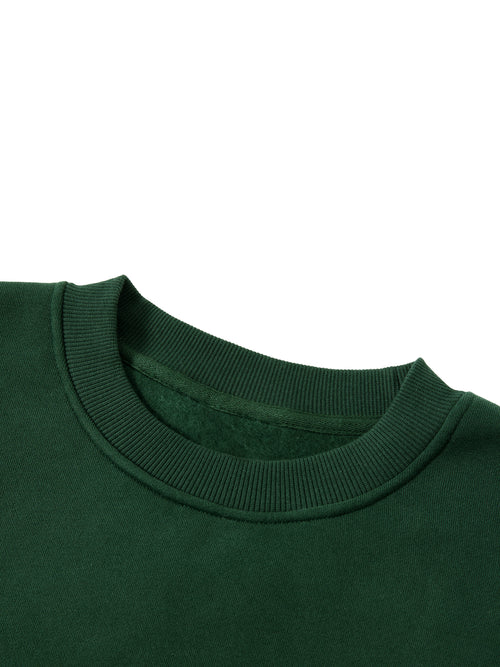 Boxy Fleece Sweatshirt - Tiger in Chrysanthemum Blossom