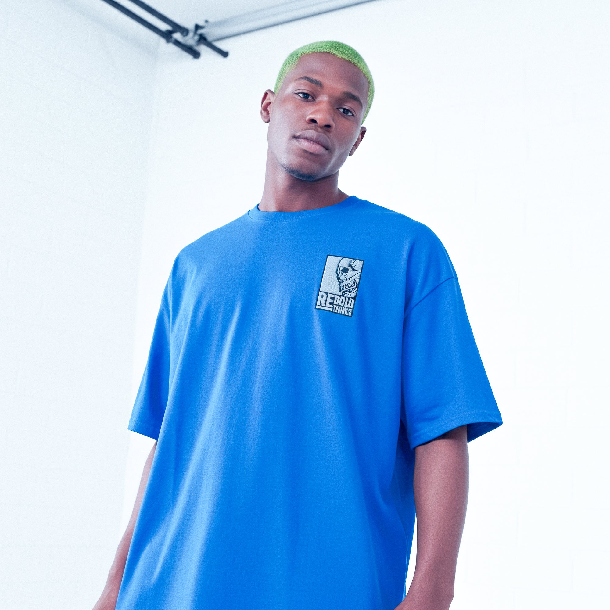 Unisex classic tee - embroidered skull logo