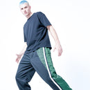Track Pants - Black & Green