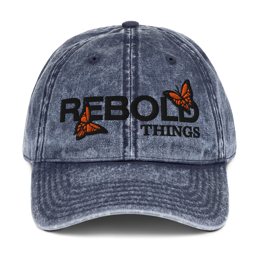 Vintage Cotton Twill Cap - Embroidered